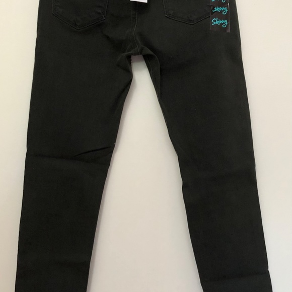 Just Black Faded Black/Olive Ripped Jeans - Picture 4 of 5